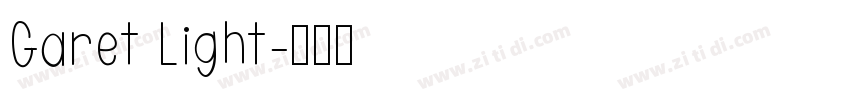 Garet Light字体转换